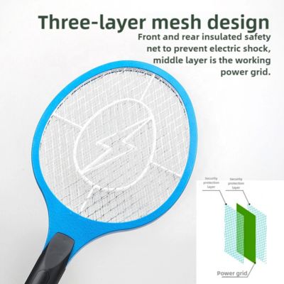 JZ 3300V Высокий светодиодный свет Bug Zapper Электрический противолетающий Москитоубийца лампа Swatter Три слоя сетки Акумуляторный мухолов поставщик