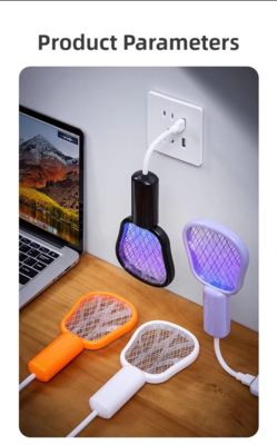 JZ 3 in 1 USB Type Portable Mosquito Lamp with Night Light and High Voltage Swatter Safe Wet Bug Zapper Solid State поставщик
