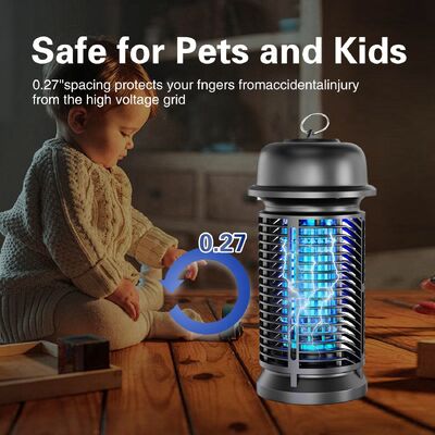 JZ 20W IPX4 UV Light Child Safe Pest Control Fly Fan Insect Trap Anti Mosquito Killing Lamp with Removable Collection Tray поставщик