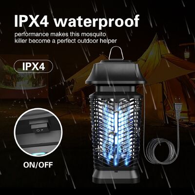 JZ 3000V Waterproof IPX4 Effective Bug Zapper Fruit Flies Bugs Anti Mosquito Killing Lamp for Outdoor Use поставщик