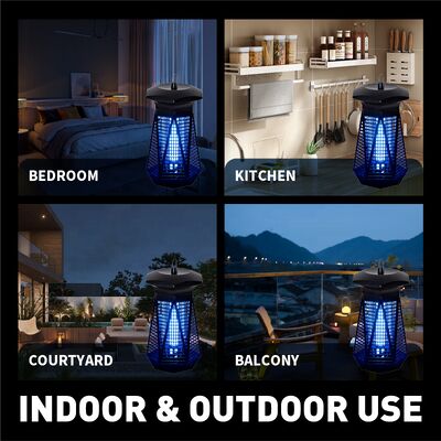 JZ UV Light Indoor Outdoor Hight Power IPX4 Bug Zapper Insect Trap Pest Control Mosquito Killing Lamp for Camping поставщик