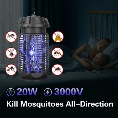 JZ 20W 3000V UV Light Child Safe Easy Clean Waterproof IPX4 Fireproof ABS Casing Fly Catcher Anti Mosquito Lamp поставщик