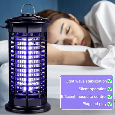 JZ Black Indoor Electric UV Light Insect Trap Bug Zapper Mosquito Killing Lamp Fly Moth Catcher поставщик