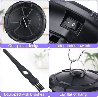 JZ Black Indoor Electric UV Light Insect Trap Bug Zapper Mosquito Killing Lamp Fly Moth Catcher поставщик